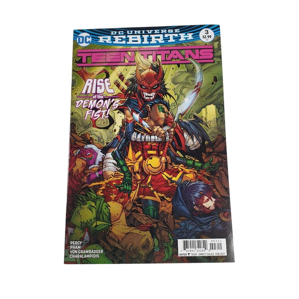 Teen Titans DC Comic Book Collector Rebirth Rise of Demon Fist Bagged Boarded